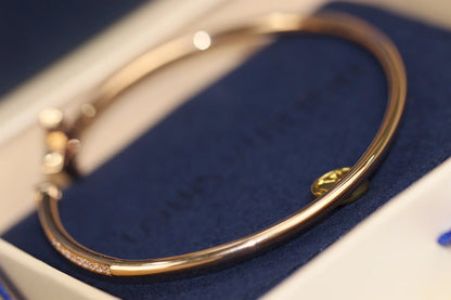 [Everoly JW]IDYLLE ROSA GOLD OFFENES ARMBAND MIT DIAMANTEN