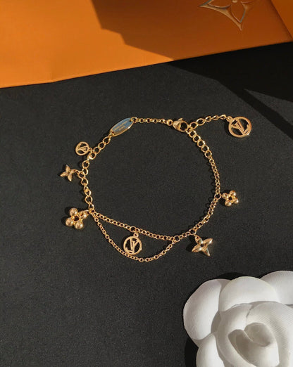 [Everoly JW] BLÜHENDES ROSA GOLD-MOP-ARMBAND