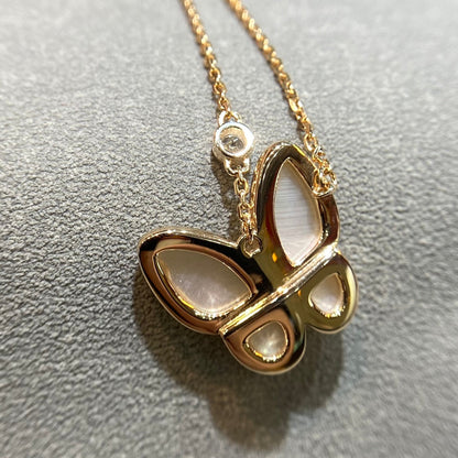 [Olivia JW]BUTTERFLY MOP DIAMOND NECKLACE