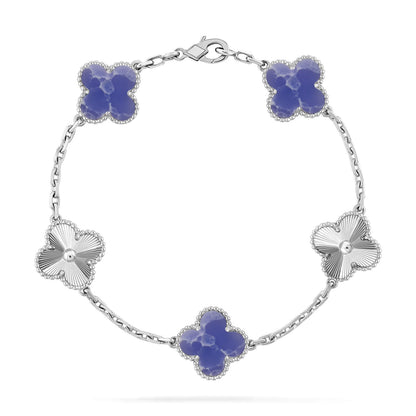 [Everoly JW] CLOVER 5 MOTIF BLUE VEINS BRACELET COLLECTION
