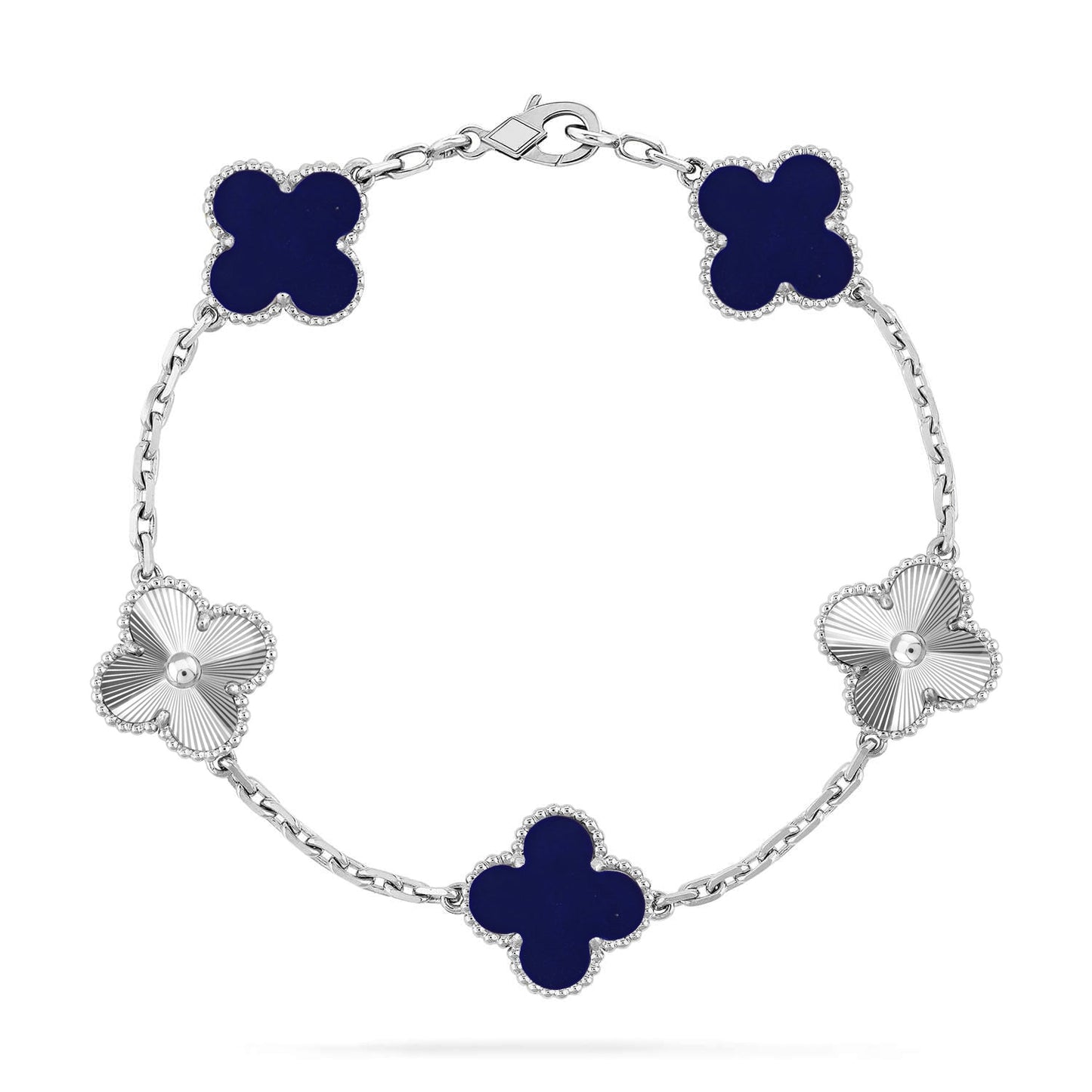 [Everoly JW] CLOVER 5 MOTIF LAPIS LAZULI BRACELET COLLECTION