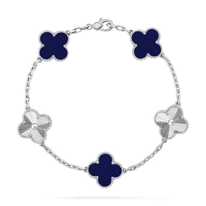 [Everoly JW] CLOVER 5 MOTIF LAPIS LAZULI BRACELET COLLECTION