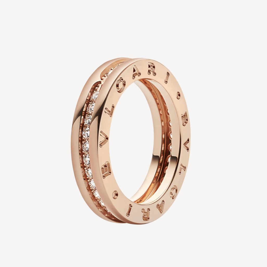 [OLIVIA]ZERO 1 ONE-BAND PAVED DIAMONDS ON THE SPIRAL RING
