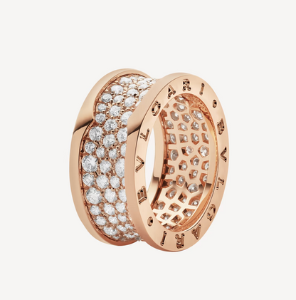 [OLIVIA]ZERO 1 WITH PAVED DIAMONDS ON THE SPIRAL RING