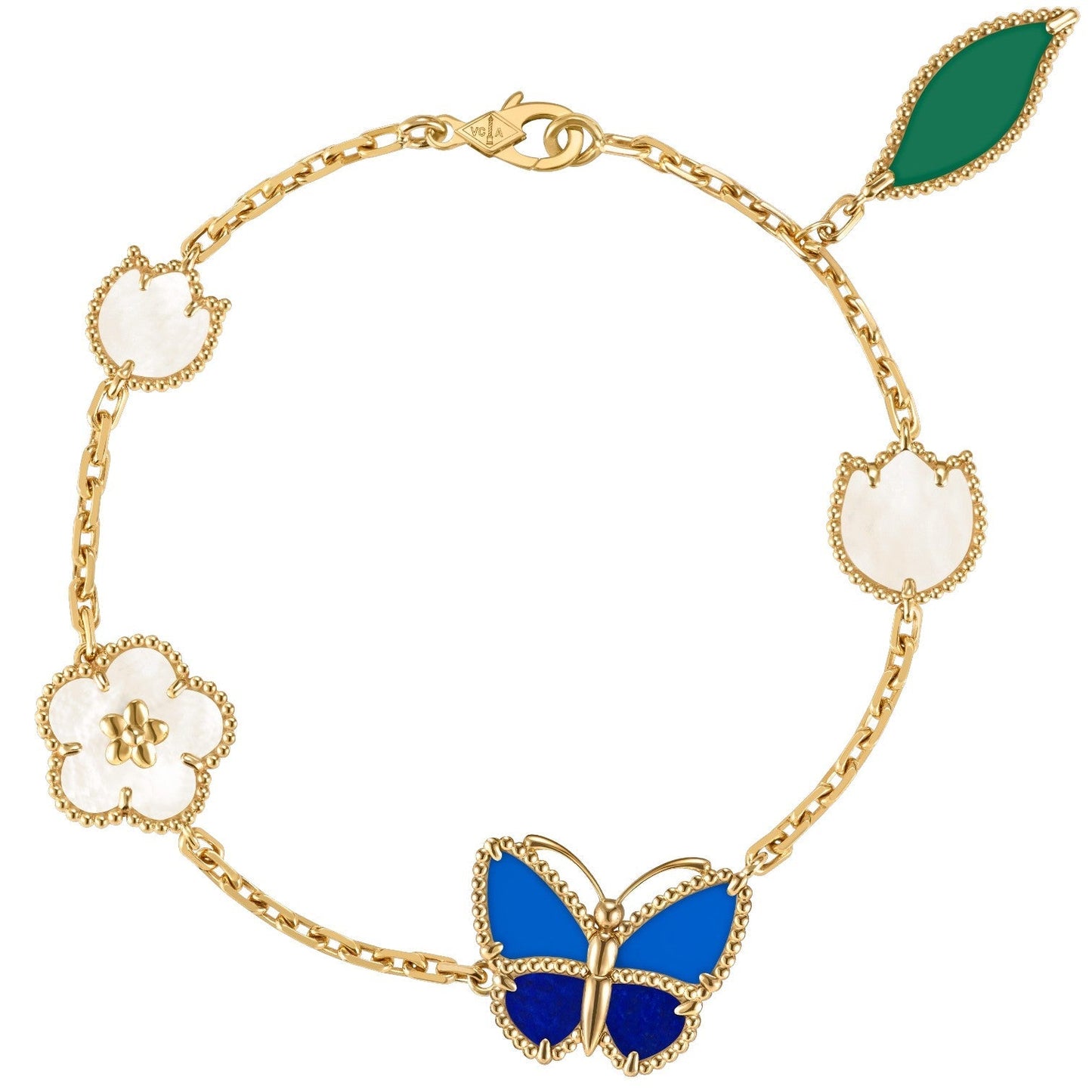 [Olivia Jewelry]LUCKY SPRING BUTTERFLY 5 MOTIF BRACELET