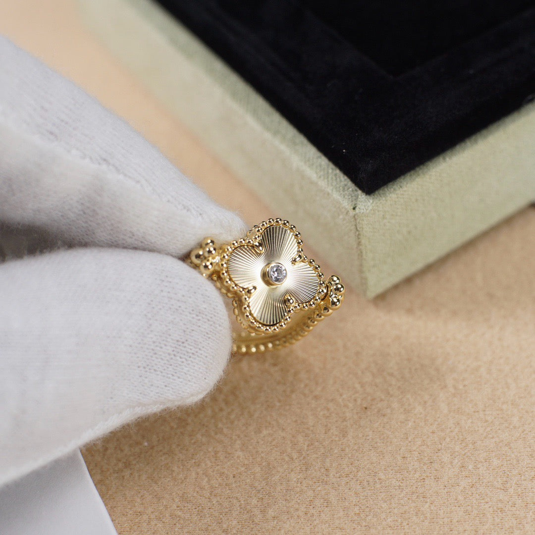 [Everoly JW]CLOVER RIVERSIBLE ROSE GOLD RING