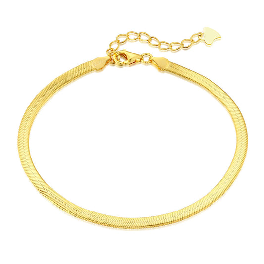 [Olivia JW]Flat Snake Bone Chain Blade Necklace