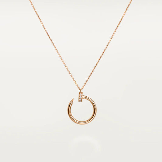 [Everoly JW]JUSTE NECKLACE PINK GOLD