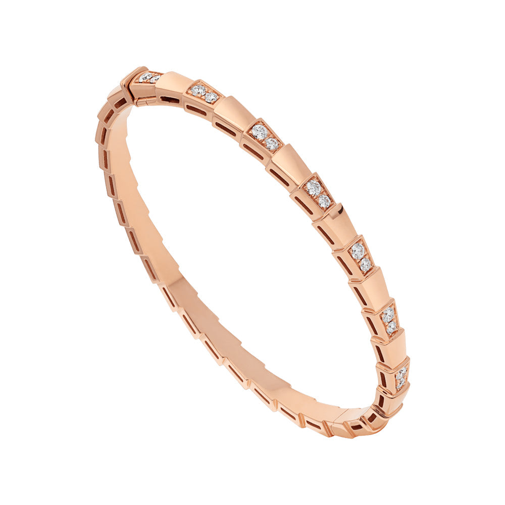 [OLIVIA]SERPENTI SMALL BRACELET PINK GOLD DIAMOND