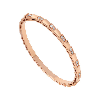 [OLIVIA]SERPENTI SMALL BRACELET PINK GOLD DIAMOND