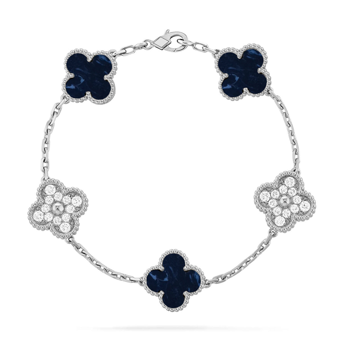 [Everoly JW] CLOVER 5 MOTIF PIETERSITE BRACELET COLLECTION