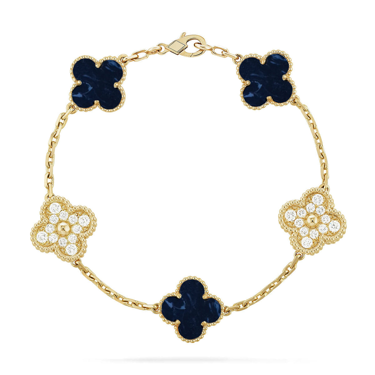 [Everoly JW] CLOVER 5 MOTIF PIETERSITE BRACELET COLLECTION