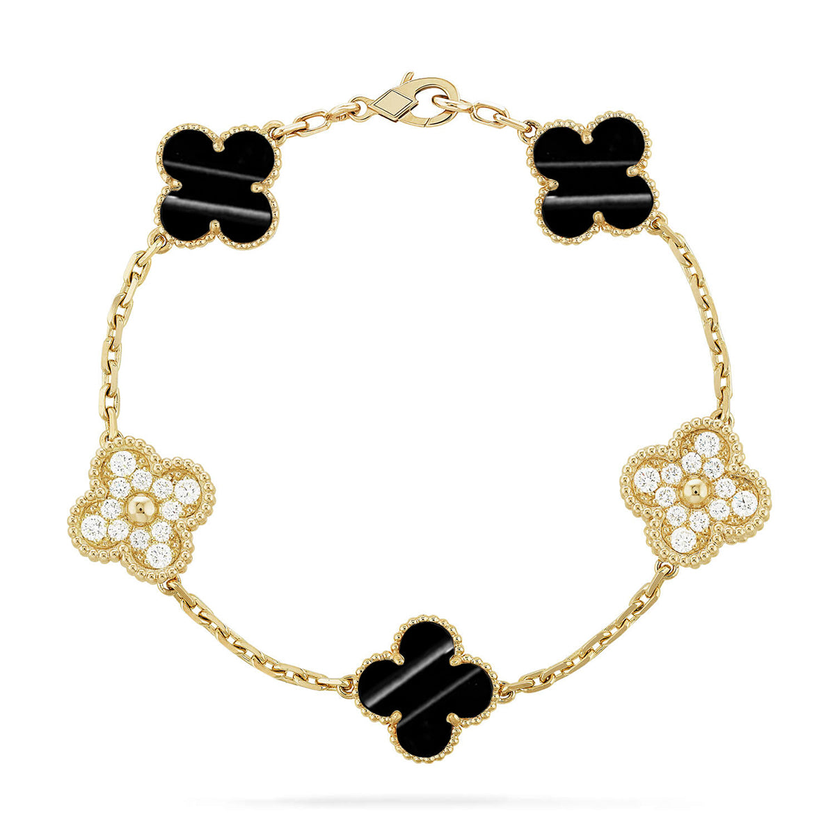 [Everoly JW]  CLOVER 5 MOTIF PULSAR STONE BRACELET COLLECTION