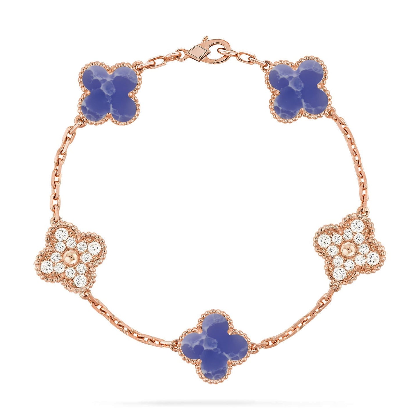 [Everoly JW] CLOVER 5 MOTIF BLUE VEINS BRACELET COLLECTION