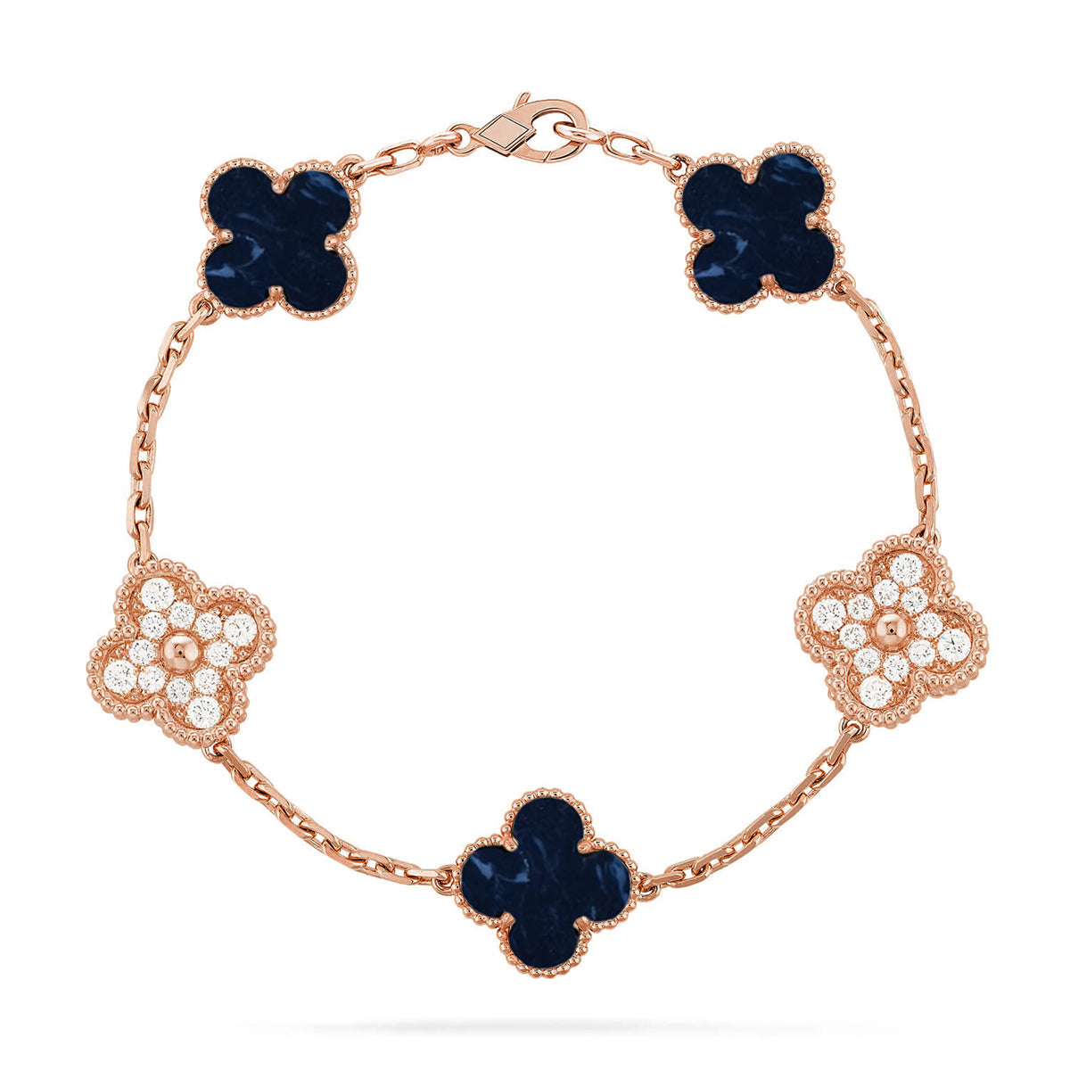 [Everoly JW] CLOVER 5 MOTIF PIETERSITE BRACELET COLLECTION