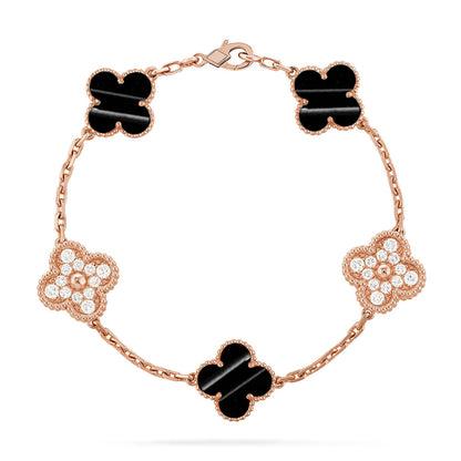[Everoly JW]  CLOVER 5 MOTIF PULSAR STONE BRACELET COLLECTION