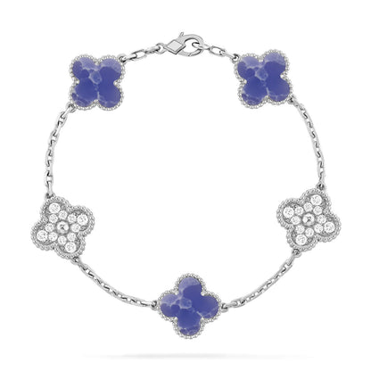 [Everoly JW] CLOVER 5 MOTIF BLUE VEINS BRACELET COLLECTION