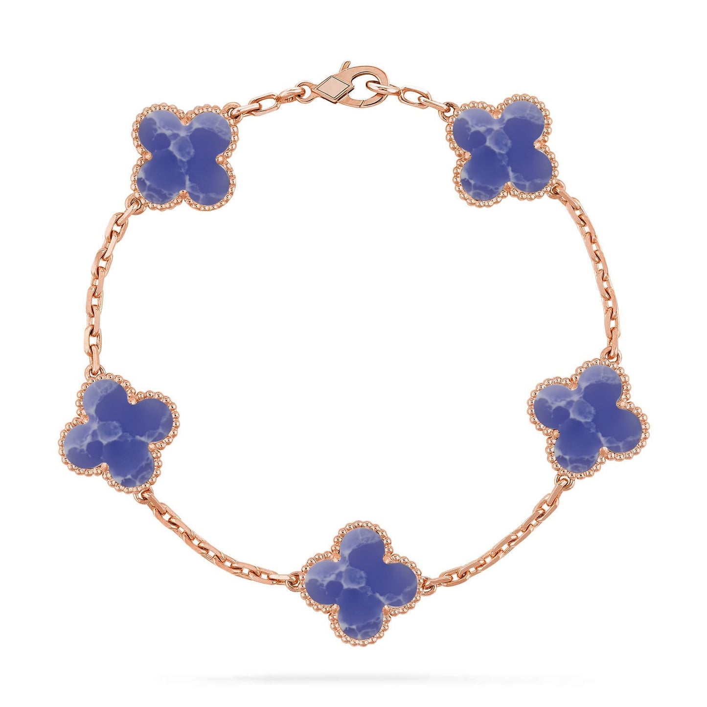 [Everoly JW] CLOVER 5 MOTIF BLUE VEINS BRACELET COLLECTION