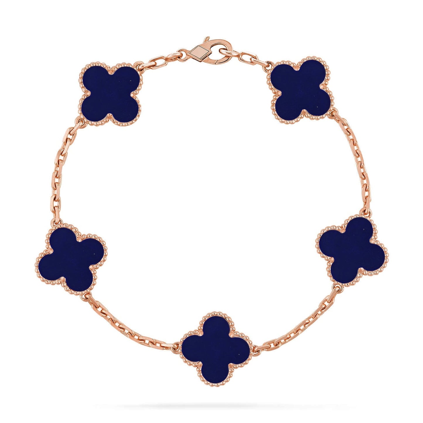 [Everoly JW] CLOVER 5 MOTIF LAPIS LAZULI BRACELET COLLECTION