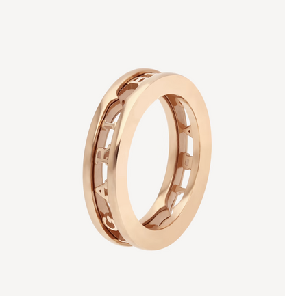 [OLIVIA]ZERO 1 ONE-BAND WITH OPENWORK LOGO SPIRAL RING