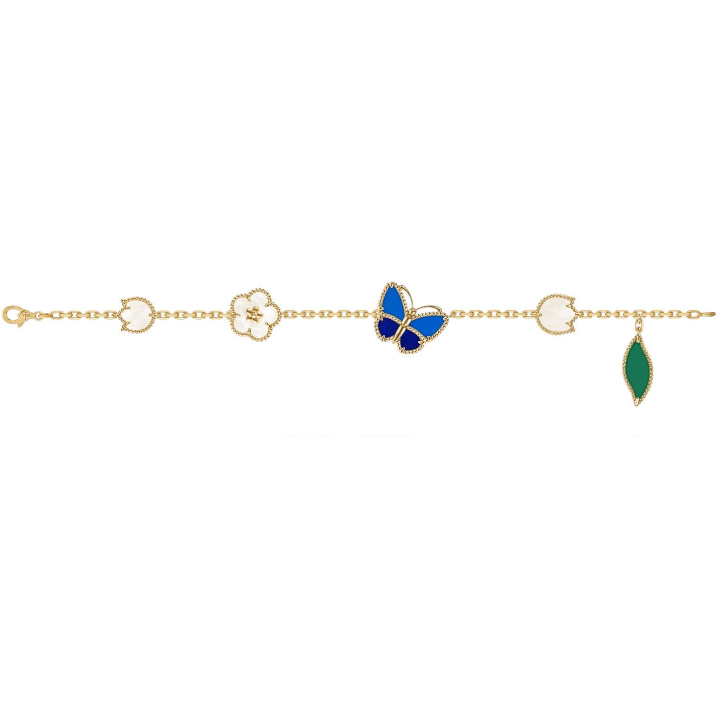 [Olivia Jewelry]LUCKY SPRING BUTTERFLY 5 MOTIF BRACELET