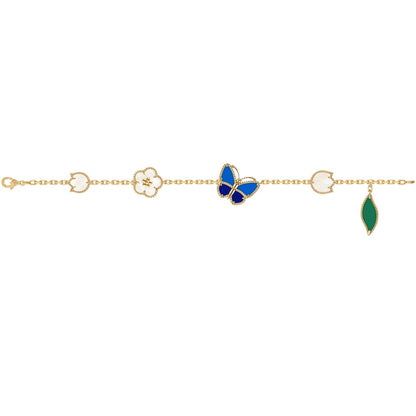 [Olivia Jewelry]LUCKY SPRING BUTTERFLY 5 MOTIF BRACELET