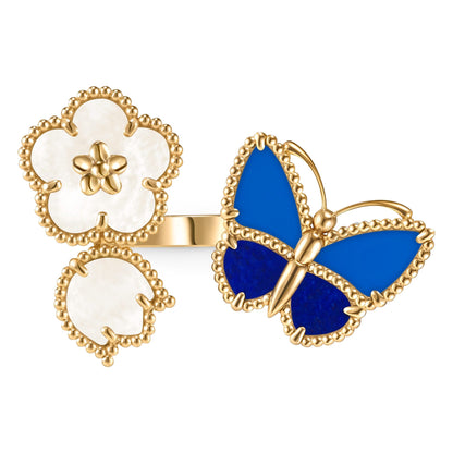 [Olivia Jewelry]LUCKY SPRING BUTTERFLY OPEN-FACE RINGS