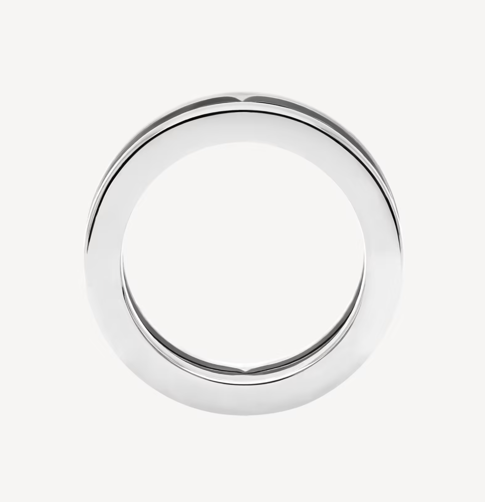 [OLIVIA]ZERO 1 ONE-BAND WITH OPENWORK LOGO SPIRAL RING