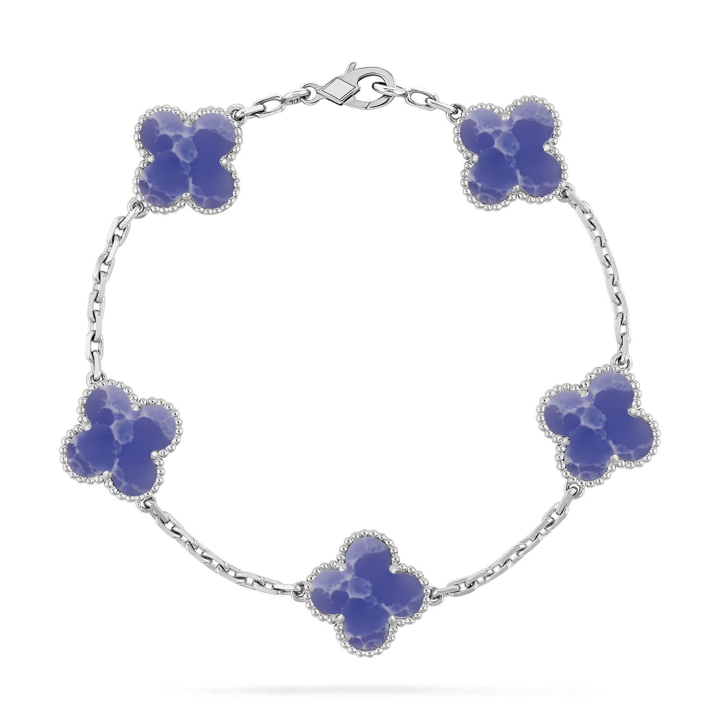[Everoly JW] CLOVER 5 MOTIF BLUE VEINS BRACELET COLLECTION