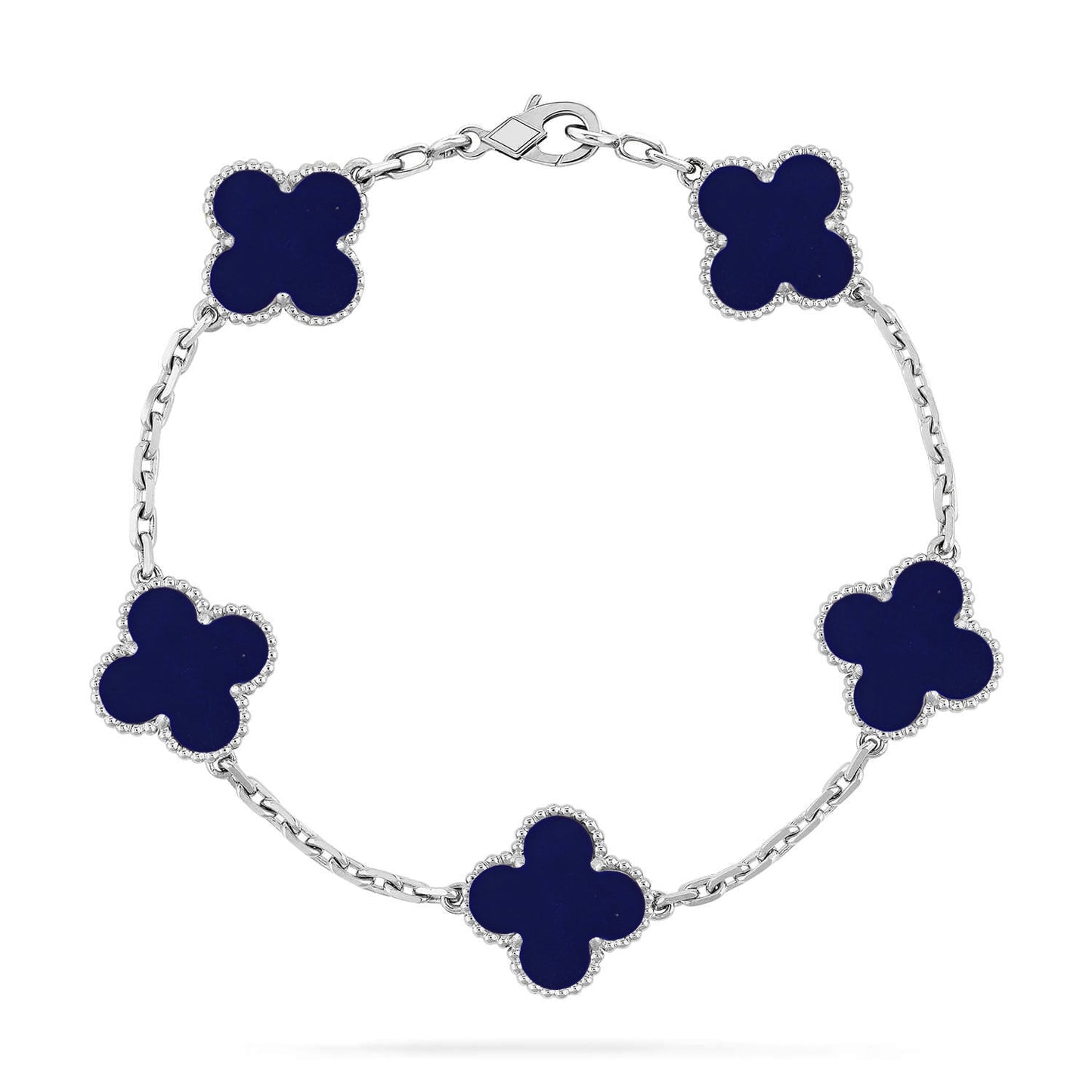 [Everoly JW] CLOVER 5 MOTIF LAPIS LAZULI BRACELET COLLECTION