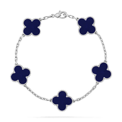 [Everoly JW] CLOVER 5 MOTIF LAPIS LAZULI BRACELET COLLECTION
