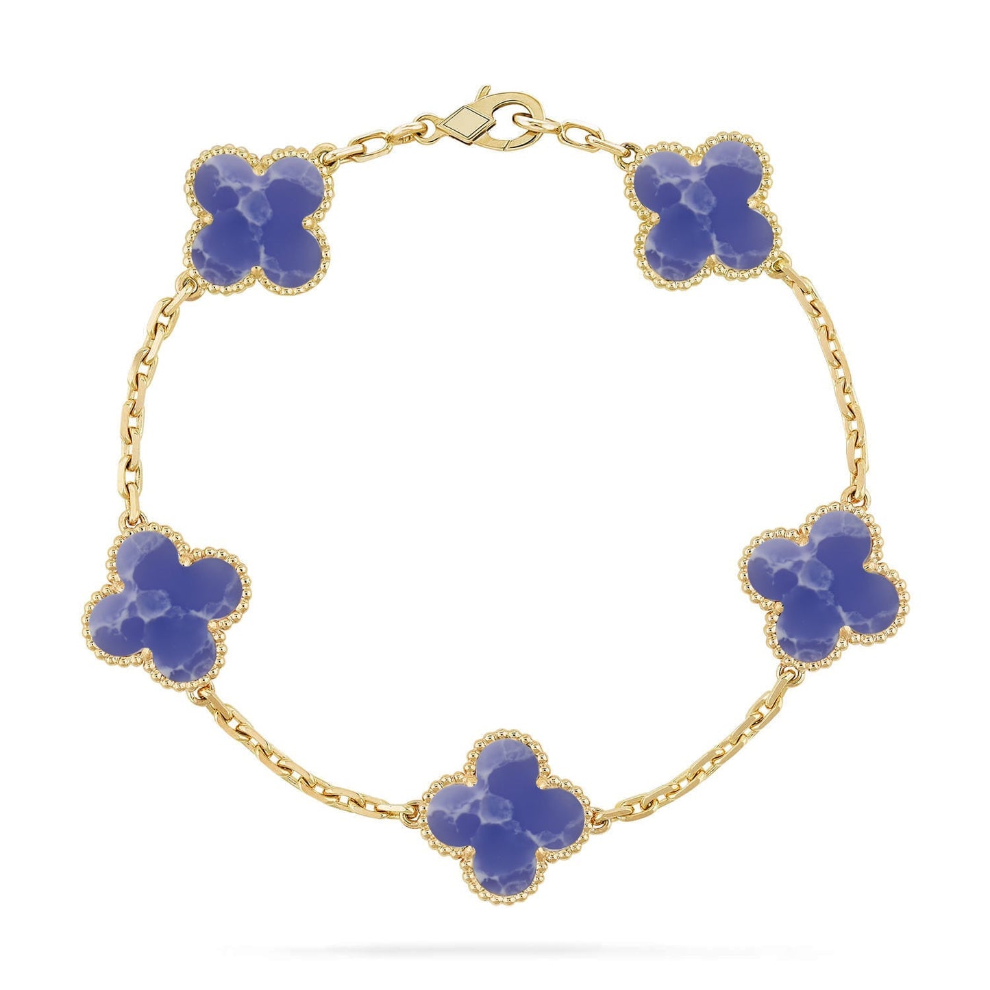[Everoly JW] CLOVER 5 MOTIF BLUE VEINS BRACELET COLLECTION