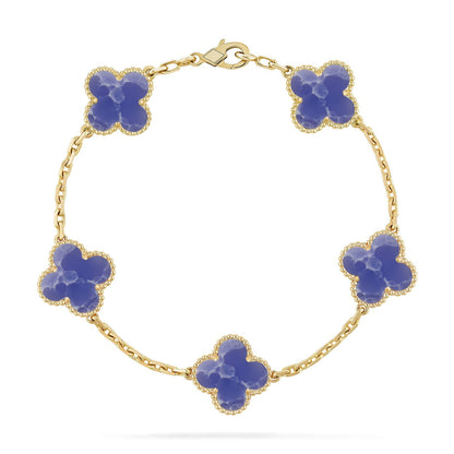 [Everoly JW] CLOVER 5 MOTIF BLUE VEINS BRACELET COLLECTION