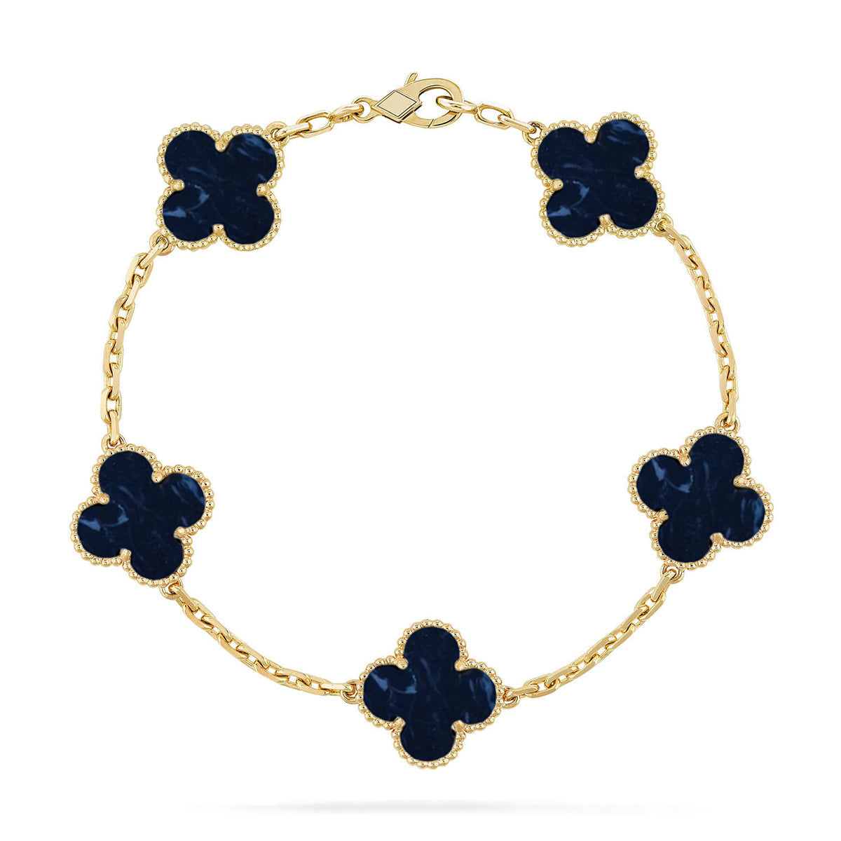 [Everoly JW] CLOVER 5 MOTIF PIETERSITE BRACELET COLLECTION