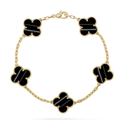 [Everoly JW]  CLOVER 5 MOTIF PULSAR STONE BRACELET COLLECTION