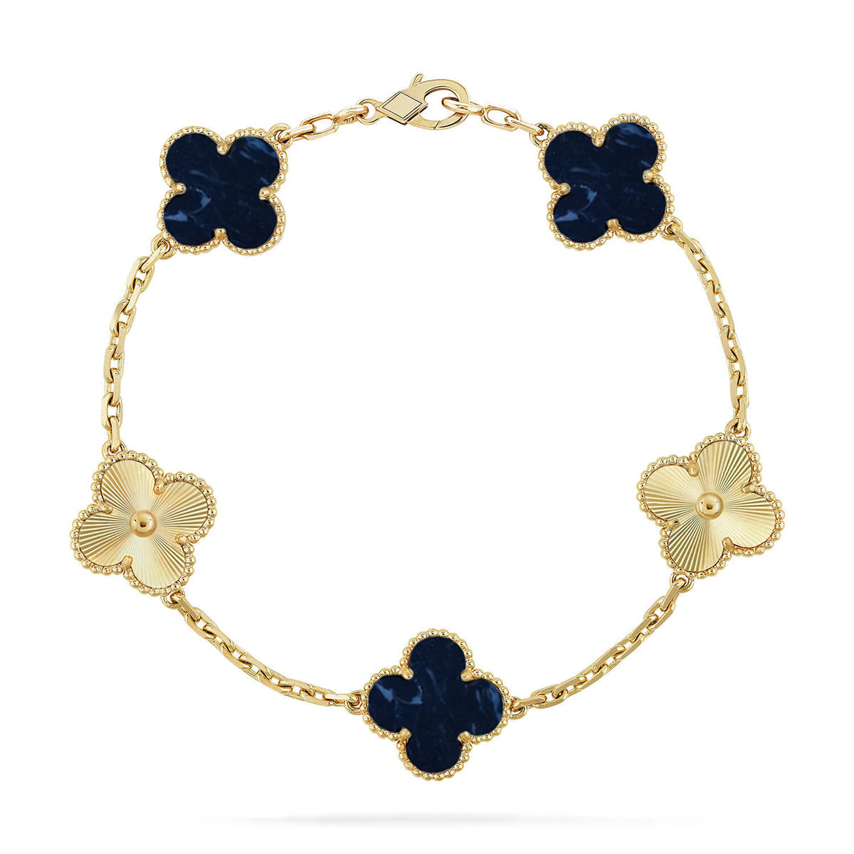 [Everoly JW] CLOVER 5 MOTIF PIETERSITE BRACELET COLLECTION