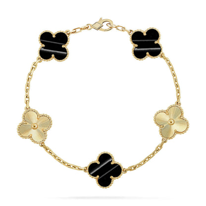 [Everoly JW]  CLOVER 5 MOTIF PULSAR STONE BRACELET COLLECTION