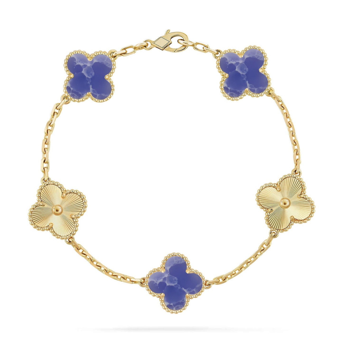 [Everoly JW] CLOVER 5 MOTIF BLUE VEINS BRACELET COLLECTION