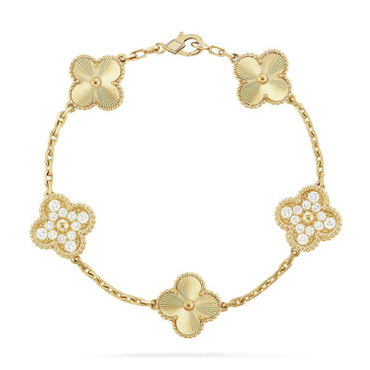 [Everoly JW]  CLOVER 5 MOTIF LASER BRACELET COLLECTION