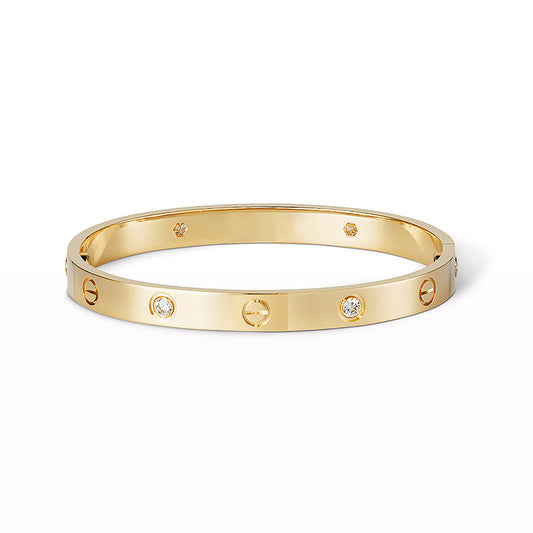 [Everoly JW]LOVE BRACELET 6.1MM 4 DIAMONDS