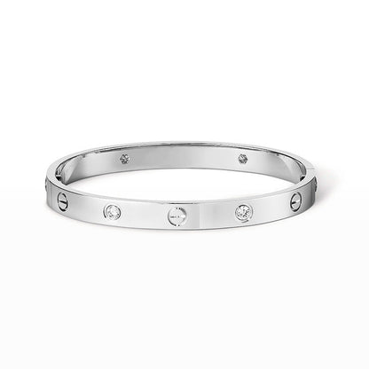 [Everoly JW] LIEBESARMBAND 6,1 MM 4 DIAMANTEN 