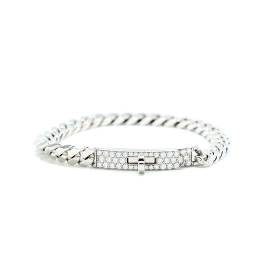 [Everoly JW]KELLY CHAIN ​​SILBER DIAMANTARMBAND