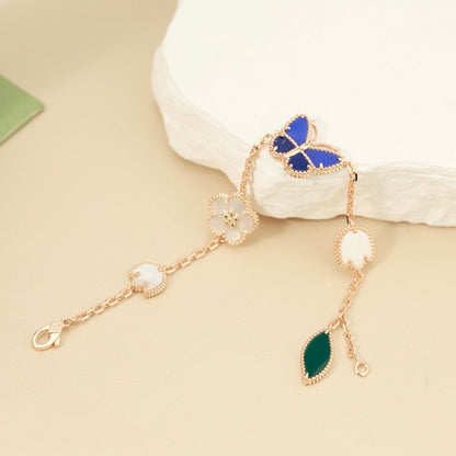 [Olivia Jewelry]LUCKY SPRING BUTTERFLY 5 MOTIF BRACELET