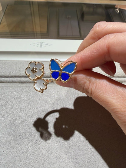 [Olivia Jewelry]LUCKY SPRING BUTTERFLY OPEN-FACE RINGS