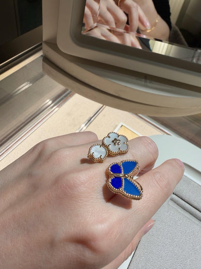 [Olivia Jewelry]LUCKY SPRING BUTTERFLY OPEN-FACE RINGS