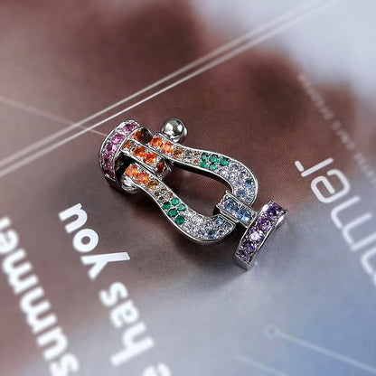 [Olivia JW]FORCE LARGE HORSESHOE CLASP  METAL BRACELET