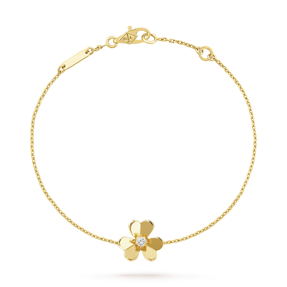 [Olivia JW]FRIVOLE GOLD FLOWER PINK MALACHITE BRACELET