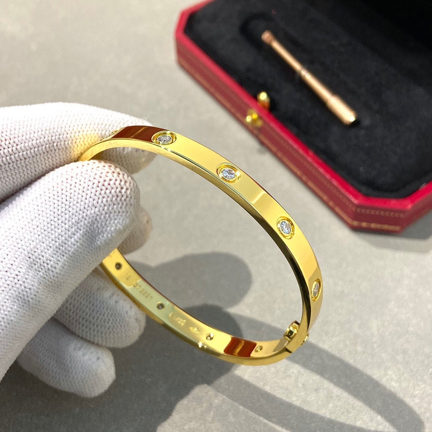 [Everoly JW] LIEBESARMBAND 6,1 MM 10 DIAMANTEN