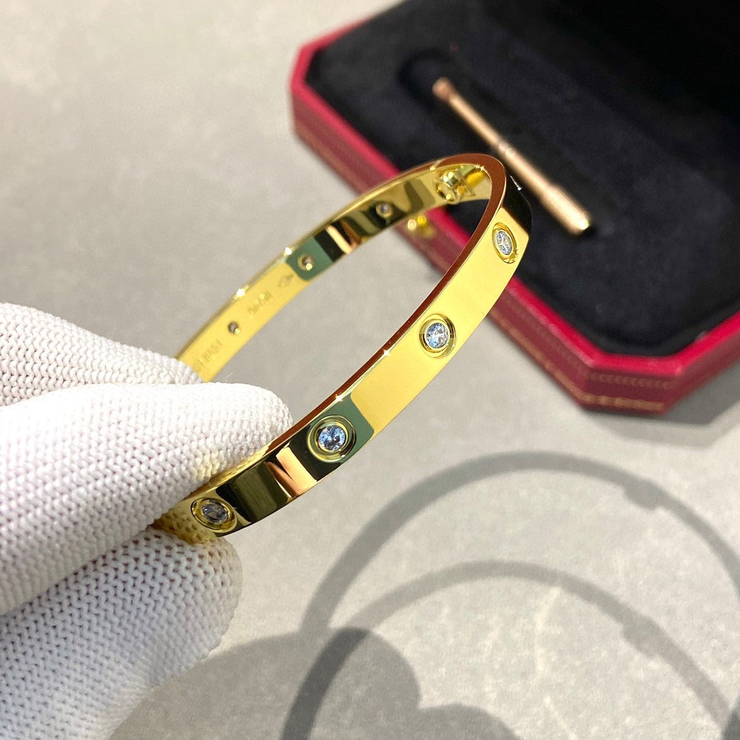 [Everoly JW] LIEBESARMBAND 6,1 MM 10 DIAMANTEN