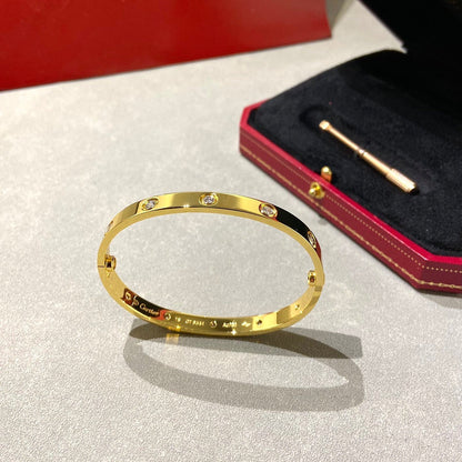 [Everoly JW] LIEBESARMBAND 6,1 MM 10 DIAMANTEN